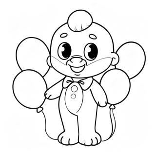 Plim Plim With Colorful Balloons Coloring Page 42753-34298