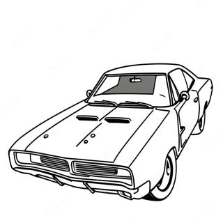 1969 Dodge Charger Classic Coloring Page 42762-34308