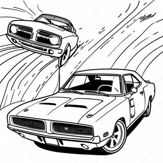 1969 Dodge Charger Racing Coloring Page 42763-34301