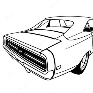 1969 Dodge Charger Racing Coloring Page 42763-34304