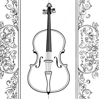 Cello Coloring Pages