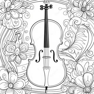 Cello Coloring Page 42802-34334