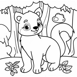 Forest Animals Coloring Page 4281-3590