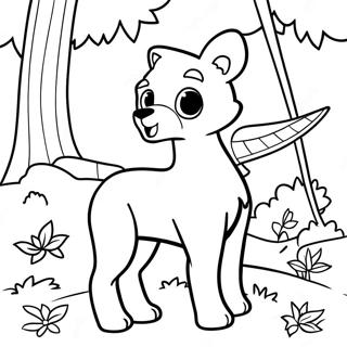 Forest Animals Coloring Page 4281-3592