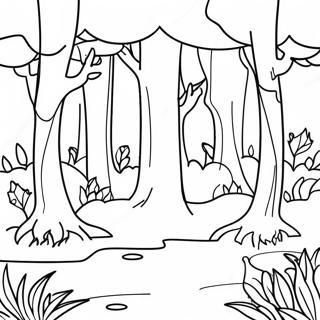 Magical Enchanted Forest Coloring Page 4282-3600