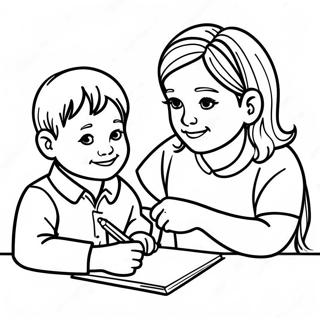 Special Needs Students Coloring Page 42832-34363