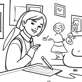 Special Needs Students Coloring Page 42832-34364