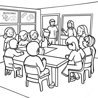 Inclusive Classroom Coloring Page 42833-34359