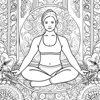 Lululemon Yoga Pose Coloring Page 42843-34369