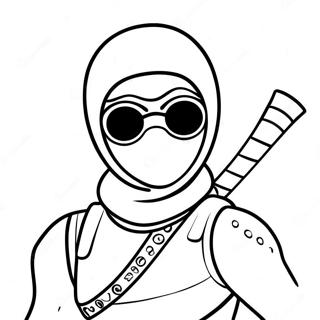 Fortnite Ninja Coloring Page 42862-34378