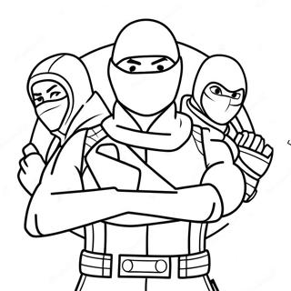 Fortnite Ninja Coloring Page 42862-34380