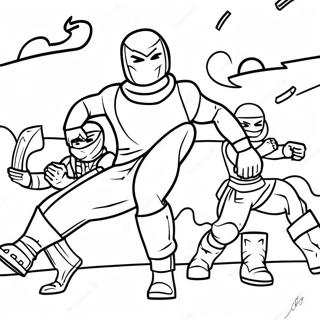 Epic Fortnite Ninja Battle Coloring Page 42863-34393