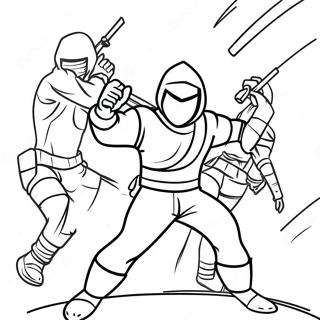 Epic Fortnite Ninja Battle Coloring Page 42863-34395