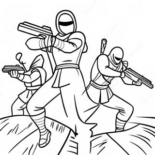 Epic Fortnite Ninja Battle Coloring Page 42863-34396