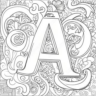 Colorful Aleph Bet Letters Coloring Page 42873-34389