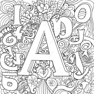 Colorful Aleph Bet Letters Coloring Page 42873-34392