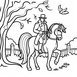 Sleepy Hollow Scene Coloring Page 42882-34398