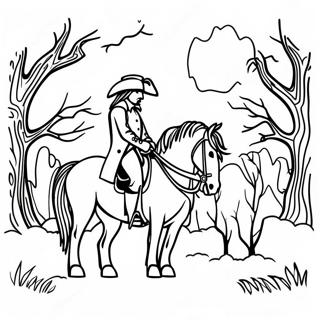 Sleepy Hollow Scene Coloring Page 42882-34399