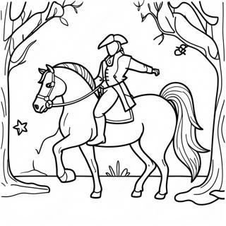 Sleepy Hollow Headless Horseman Coloring Page 42883-34401