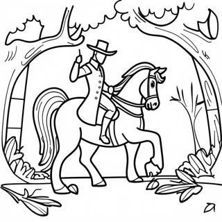 Sleepy Hollow Headless Horseman Coloring Page 42883-34402