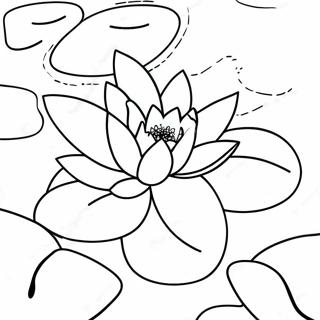 Lily Pad Coloring Pages