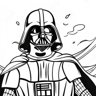 Darth Vader In Epic Battle Coloring Page 42923-34434