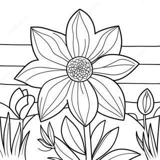 Beautiful Nebraska State Flower Coloring Page 42943-34450