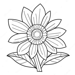 Beautiful Nebraska State Flower Coloring Page 42943-34451