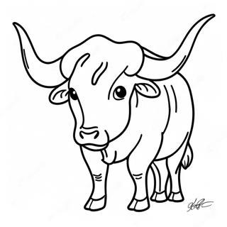 Texas Longhorn Coloring Pages