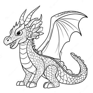 Hivewing Dragon Coloring Page 42982-34480