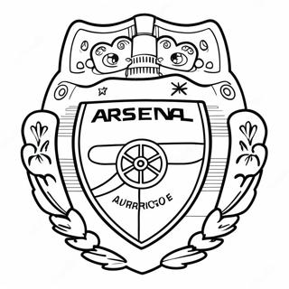 Arsenal Logo Coloring Page 43022-34511