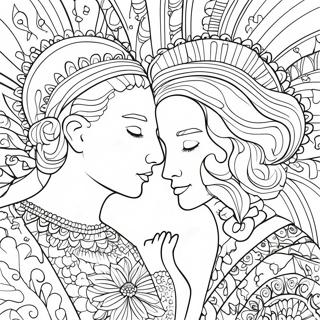 Romantic Soulmate Love Quotes Coloring Page 4302-3613