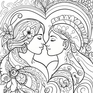 Romantic Soulmate Love Quotes Coloring Page 4302-3615