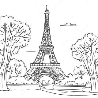 Eiffel Tower Coloring Page 43042-34522