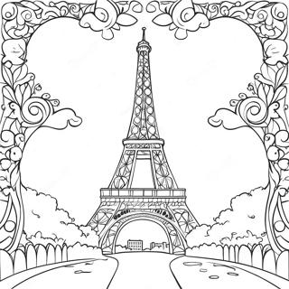 Eiffel Tower Coloring Page 43042-34523