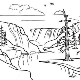 Yellowstone National Park Coloring Page 43082-34560