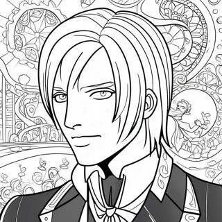 Sebastian Michaelis In Action Coloring Page 43093-34572