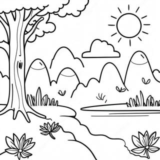 Montessori Nature Scenes Coloring Page 43103-34580