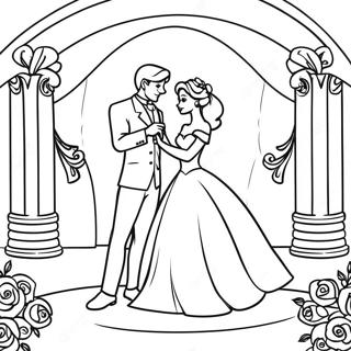 Disney Wedding Coloring Pages