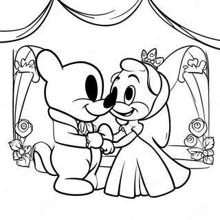 Disney Wedding Coloring Page 43112-34584