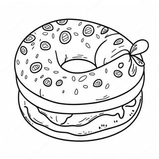 Bagel Coloring Pages