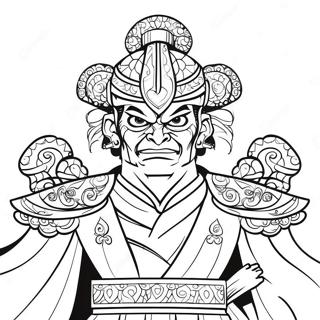 Muzan With Blood Red Eyes Coloring Page 43143-34609