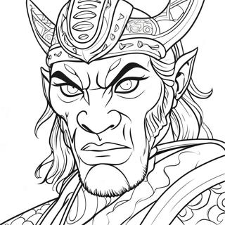 Muzan With Blood Red Eyes Coloring Page 43143-34610