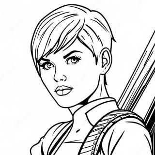 Ruby Rose In Action Coloring Page 43163-34622