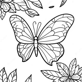 Colorful Leafwing Butterfly Coloring Page 43173-34636