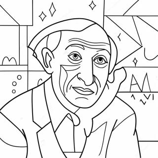 Pablo Picasso Coloring Page 43192-34650