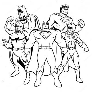 Dc Superheroes Coloring Page 431-348