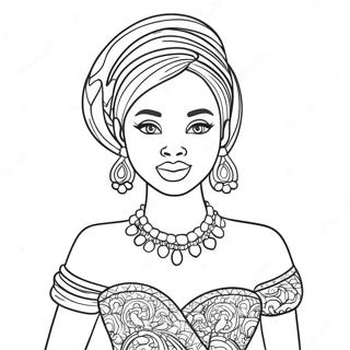 Black Barbie Coloring Pages