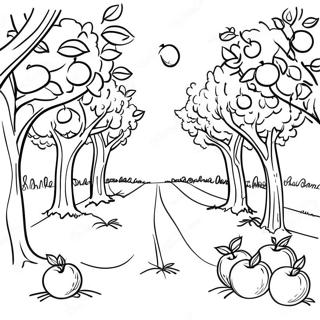 Apple Orchard Coloring Page 43222-34671