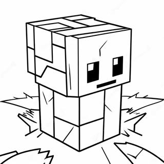 Minecraft Tnt Coloring Pages